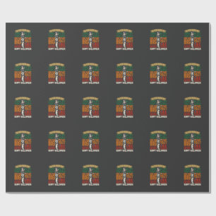 Haus Frohes Halloween Monster Spinnennetze Geschenkpapier