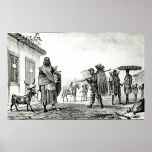 Haus für Miete, Pferd und Ziege für Verkauf Poster