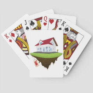 Haus für Verkaufs-Spielkarten Spielkarten