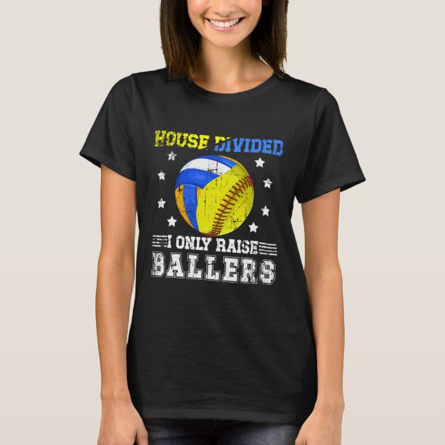 Haus geteilt Ich erhebe nur Llers Softll Volleyll  T-Shirt (Vorderseite)