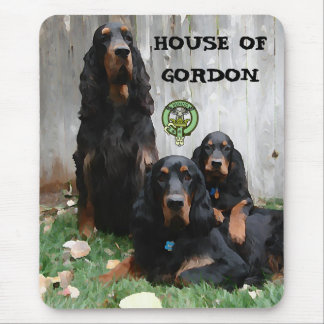 HAUS GORDON, Gordon Setter Gemälde Mousepad