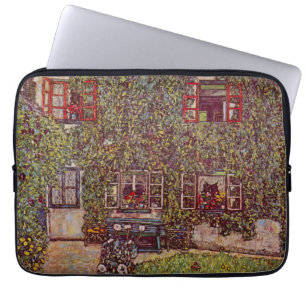 Haus Guardaboschi von Gustav Klimt, Vintage Art Laptopschutzhülle