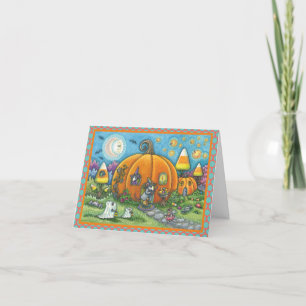 HAUS HALLOWEEN GREETCARD Verse Karte