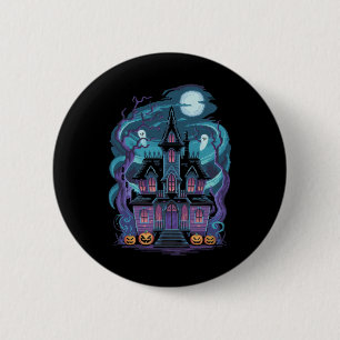 Haus Halloween Kunstwerke Transsilvanien Herrenhau Button