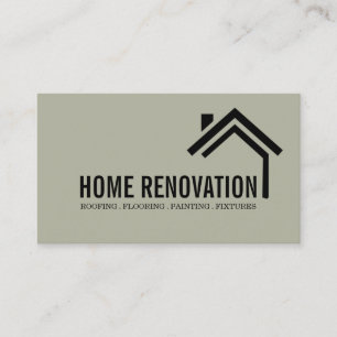 Haus Heim Renovation Umbau Bau Visitenkarte