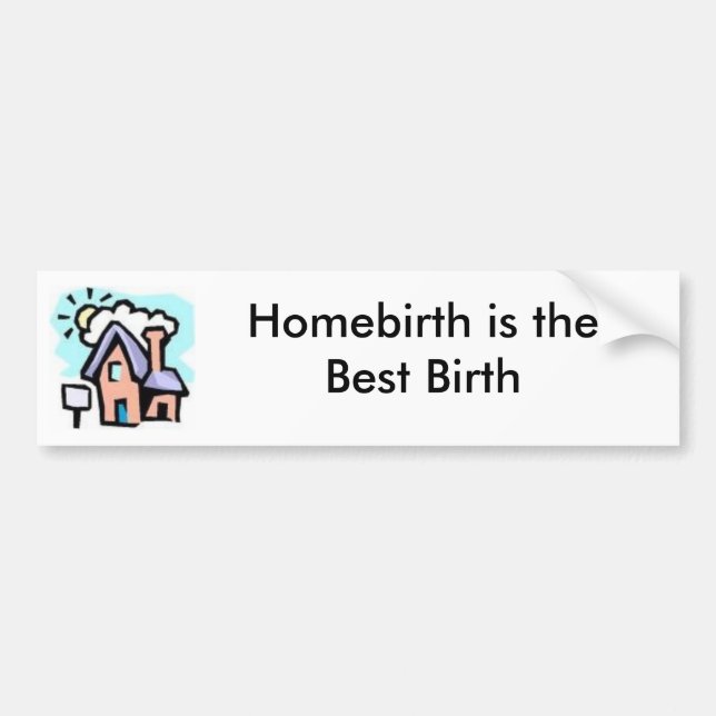 Haus-Homebirth Autoaufkleber (Vorne)