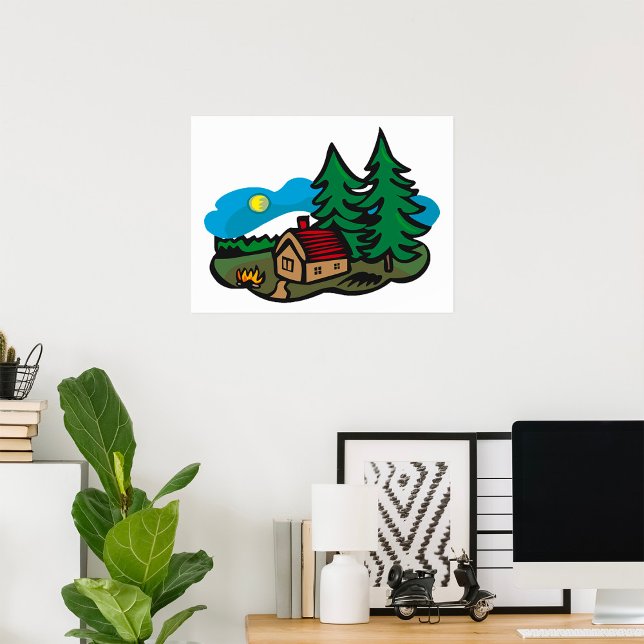 Haus im Wald Poster (Von Creator hochgeladen)