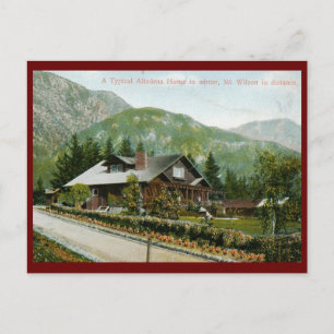 Haus in Altadena, Mt. Wilson CA 1910 Vintage Postkarte