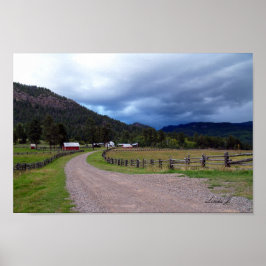 Haus in Colorado USA Canvas Print Poster