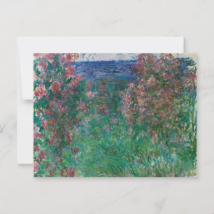 Haus in den Rose, Monet Postkarte