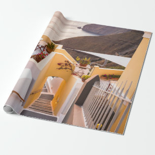 HAUS IN DER NÄHE VON EINEM GEWÄSSER GESCHENKPAPIER