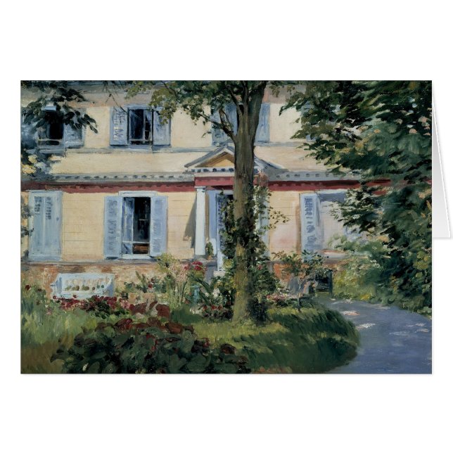 Haus in Rueil by Edouard Manet, Vintage Kunst (Vorderseite (Horizontal))