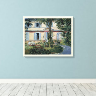 Haus in Rueil von Edouard Manet Leinwanddruck