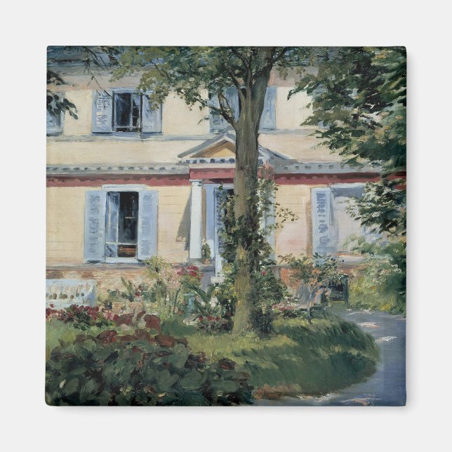 Haus in Rueil von Edouard Manet Magnet (Vorne)
