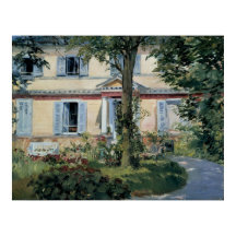 Haus in Rueil von Edouard Manet