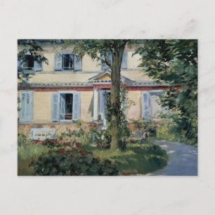 Haus in Rueil von Edouard Manet Postkarte