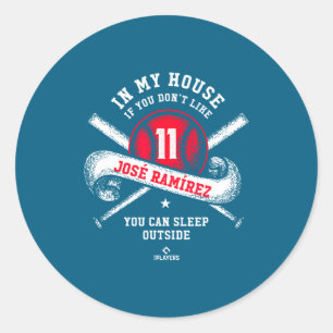 Haus Jose Ramirez Mlbpa Mlb Runder Aufkleber