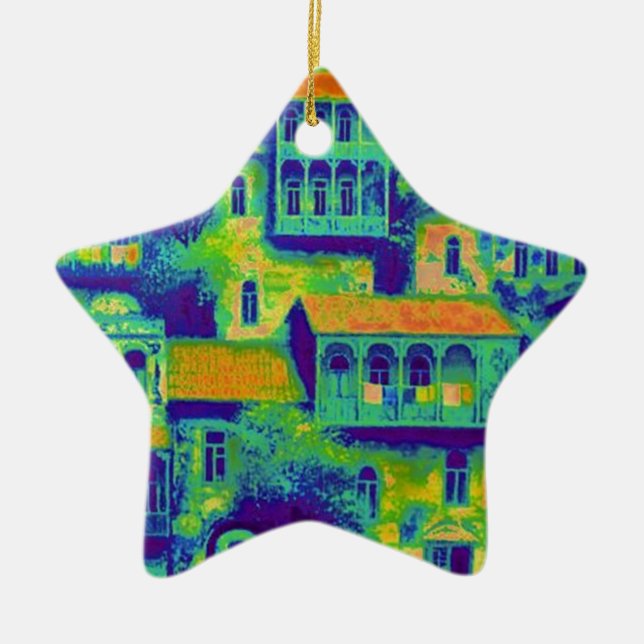 Haus Keramikornament (Vorne)