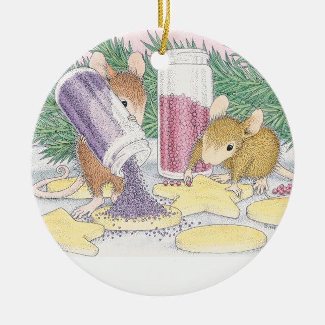 Haus-Maus Designs® - Verzierung Keramikornament (Vorne)