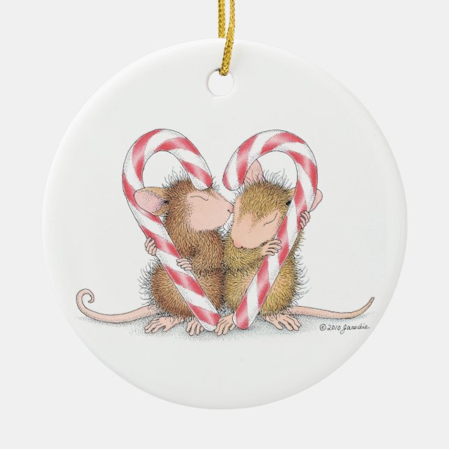 Haus-Maus Designs® - Verzierungen Keramik Ornament (Vorne)