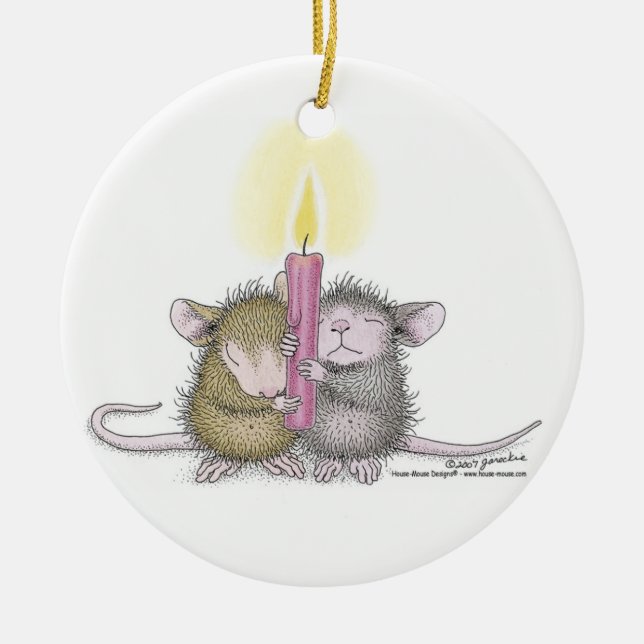 Haus-Maus Designs® - Verzierungen Keramik Ornament (Vorne)
