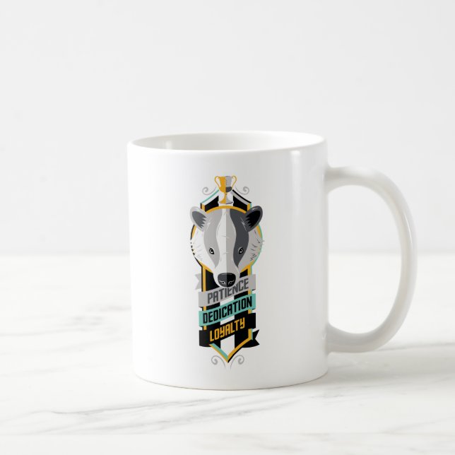 Haus-Merkmale Sigil Harry Potters | HUFFLEPUFF™ Kaffeetasse (Rechts)