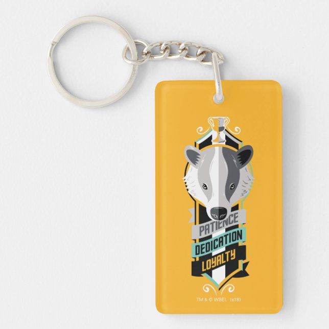 Haus-Merkmale Sigil Harry Potters | HUFFLEPUFF™ Schlüsselanhänger (Vorderseite)