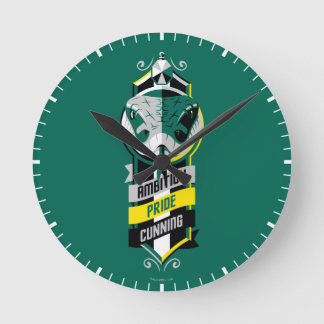 Haus-Merkmale Sigil Harry Potters | SLYTHERIN™ Runde Wanduhr