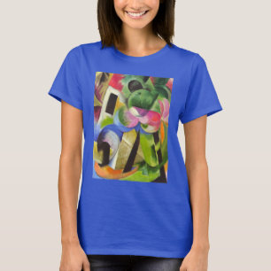 Haus mit Bäumen von Franz Marc, Vintage Fine Art T-Shirt