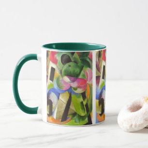 Haus mit Bäumen von Franz Marc, Vintage Fine Art Tasse