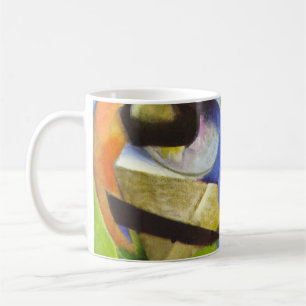 Haus mit Bäumen von Franz Marc, Vintage Kunst Tasse