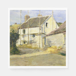 Haus mit Gerüst (Vintages Gebäude) Serviette