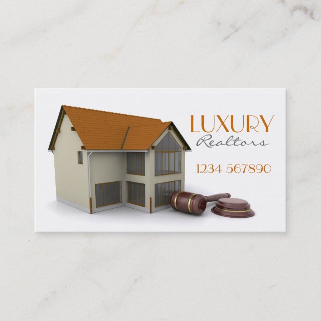 Haus mit Hammer-Visitenkarte Visitenkarte