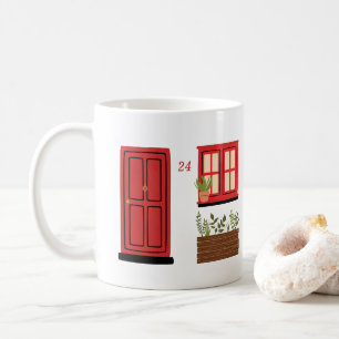 Haus mit roter Tür mit individuellem Angebot Kaffeetasse