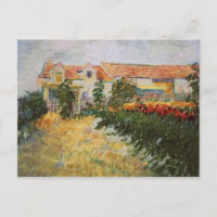 Haus mit Sonnenblumen, Van Gogh Fine Art