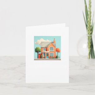 Haus, modernes Zuhause Karte