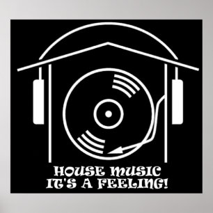 Haus-Musik-Plakat Poster