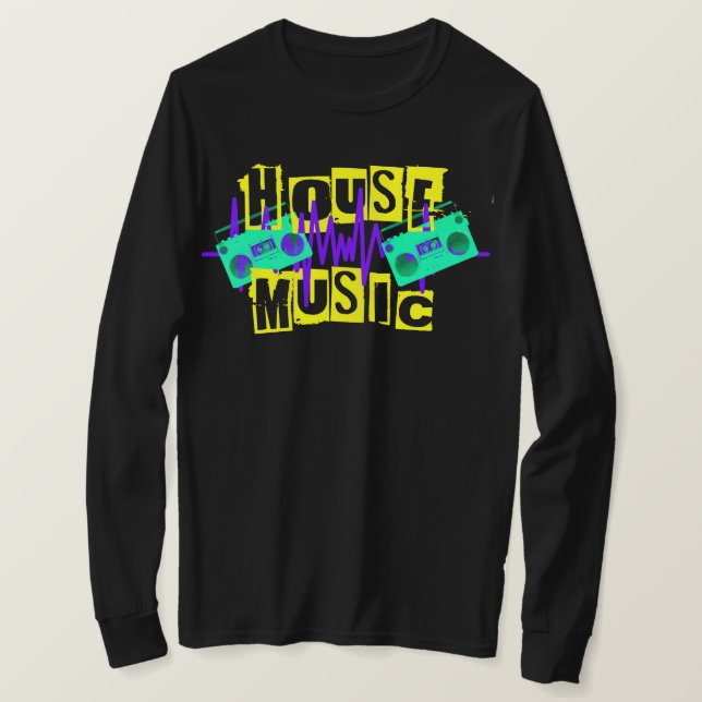 Haus-Musik T-Shirt (Design vorne)