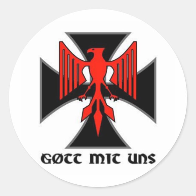 Haus Nürnberg Gott mit uns Sticker (Vorderseite)
