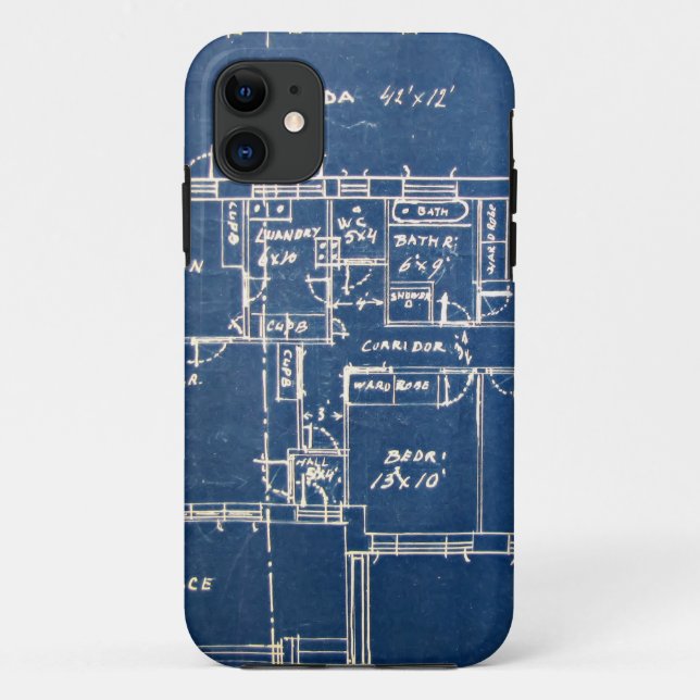 Haus-Pläne Case-Mate iPhone Hülle (Rückseite)