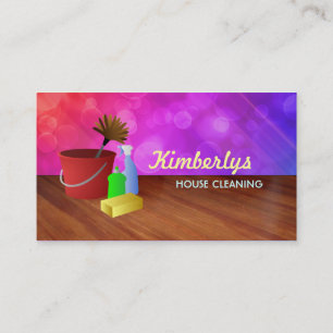 Haus-Reinigungs-Visitenkarten Visitenkarte