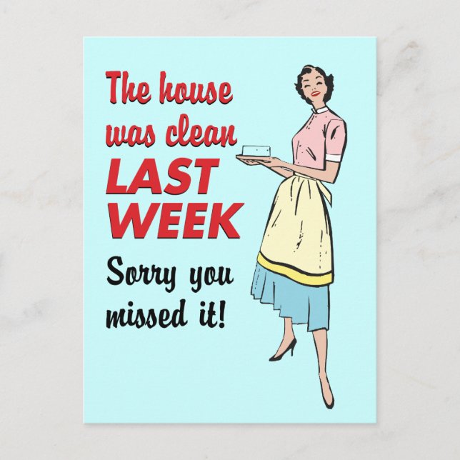 Haus sauber postkarte (Vorderseite)