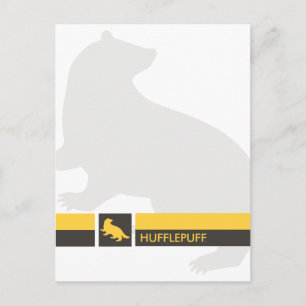 Haus-Stolz-Grafik Harry Potters   Hufflepuff Postkarte