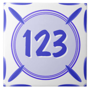 Haus-Tür-Zahl-Fliese Fliese