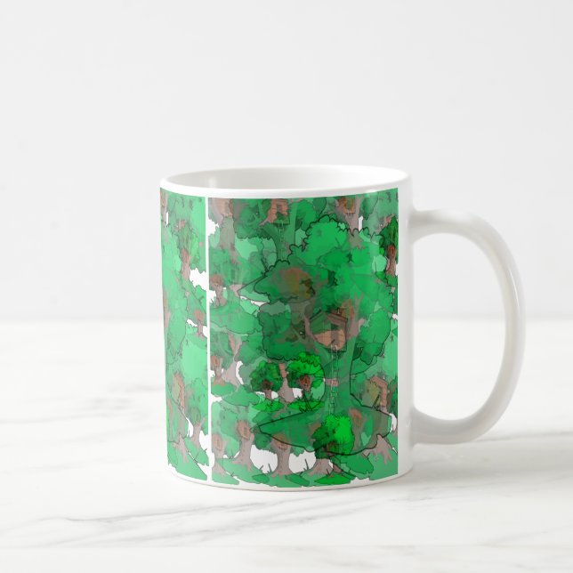 HAUS ÜBER BAUM KAFFEETASSE (Rechts)