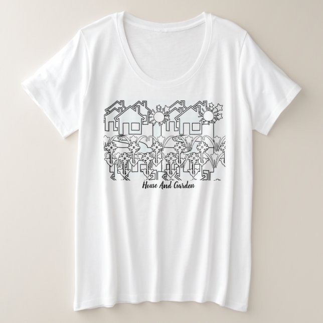 Haus und Garten Große Größe T-Shirt (Design vorne)