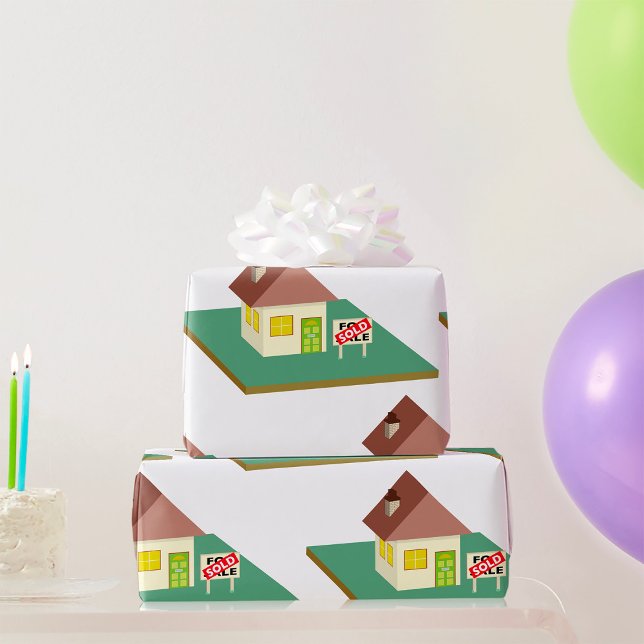 Haus Verkauft Geschenkpapier (Von Creator hochgeladen)