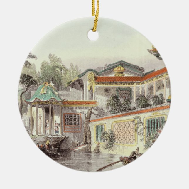 Haus von Conseequa, ein chinesischer Kaufmann, in Keramikornament (Vorne)