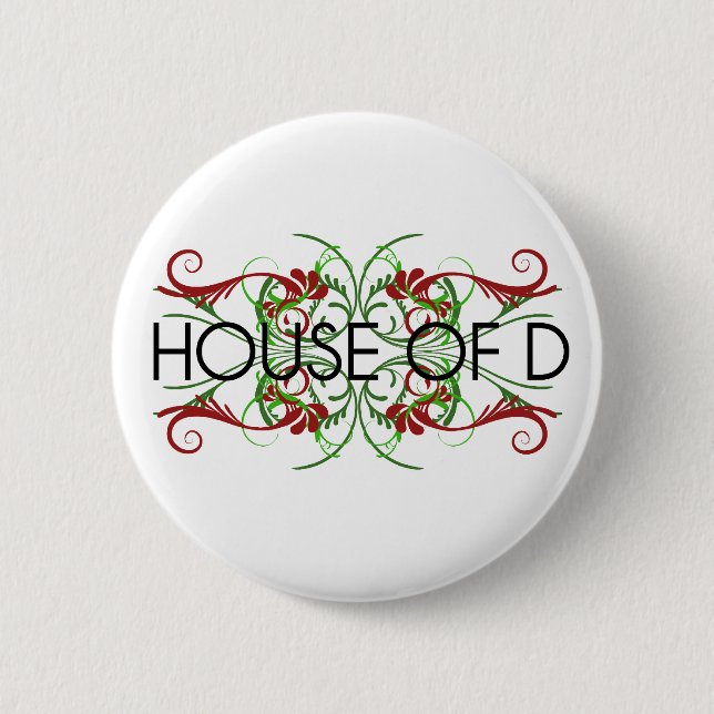 Haus von d-Logo Button (Vorderseite)