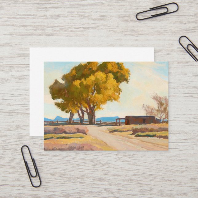 Haus von Maynard Dixon Visitenkarte (Vorderseite/Rückseite Beispiel)